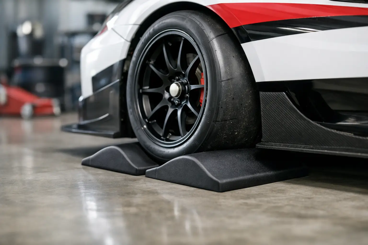 Flatstopers pour pneus de course à l’arrêt