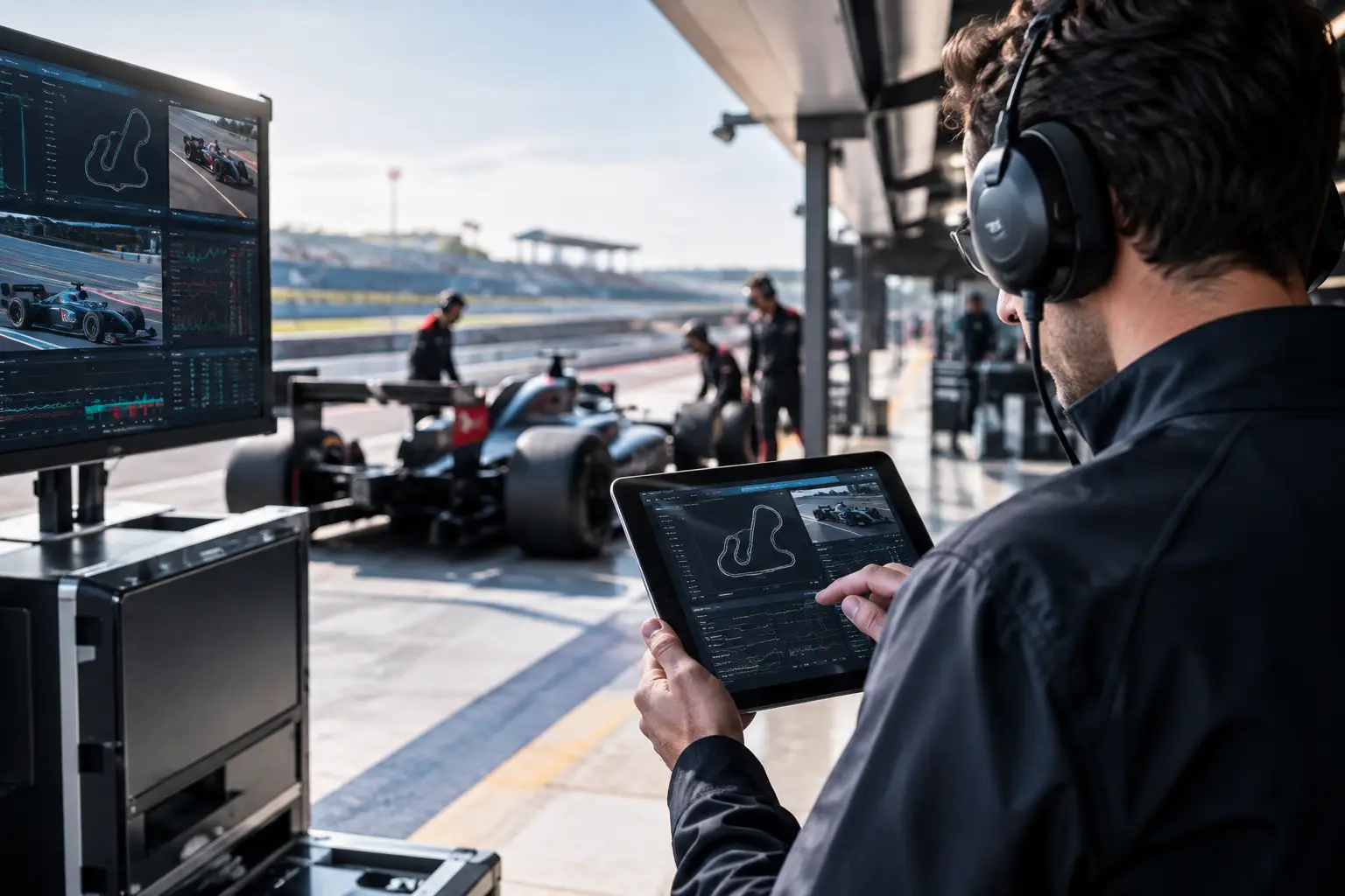 Le futur du paddock connecté premium en course
